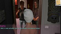 A wife and her stepmother in a cartoon game adventure