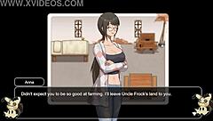 我在叙述这个Hentai游戏第三部分，大奶在马厩农场