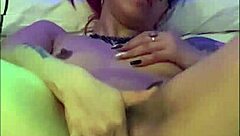 I masturbate as a brunette prostitute for my followers, sucking my fingers.