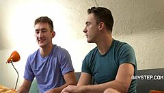 Jock fools around with gay stepbro in private. Cole blue and colton fox explore bareback roleplay.