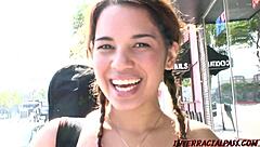 Teen Latina Takes Blackzilla's Monster Dick!