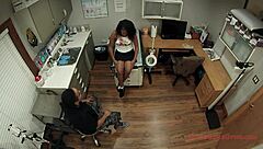 Katalina's girlfriend spies on the doctor examining her nude body secretly in the hospital