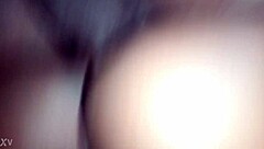 ebony woman feels deep pleasure