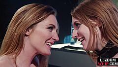 Why does this lezdom mistress queen her bonded subject so hard?