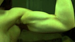 Busty Redhead Riding Muscular Bodybuilder?