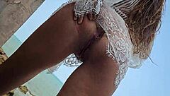 voyeur exhibition for neighbors with hairy armpits