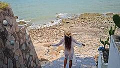 voyeur exhibition for neighbors with hairy armpits