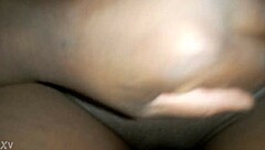 ebony woman feels deep pleasure