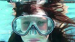 Minnie Manga and Eduard Get Wet in Pool