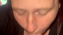 Intense Quick Blowjob With Blue Eyes