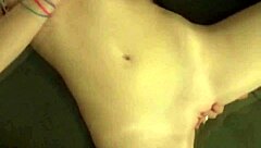 September Scott Teases Pussy In Lingerie, Fingering To Orgasm On Coach