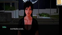 Family story unfolds with small tits in anime style