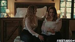 Lesbian couple lena paul kisses, taboo group roleplay with tits and ass