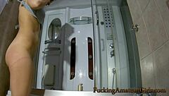 i fuck sexy blonde in shower