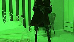 Watch Mistress Otta dominate with rough blowjob and BDSM sex in fur coat?