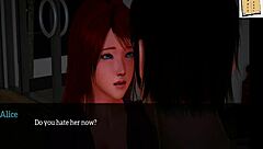 Family story unfolds with small tits in anime style