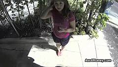 broke teen sucks cock at payphone in public pov