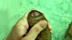 Brazilian Guy Cums in the Shower