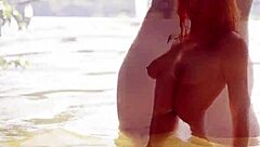 Daphne Angel and Czech teens playing in water.