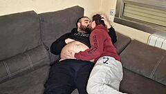 Oso And Chaser Tease With 69 On Sofa