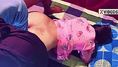 Slim desi girl bent over for hard creampie