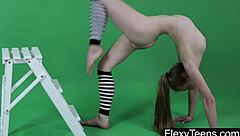 Anna Mostik Shows Gymnastics