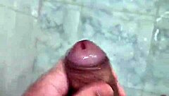 Brazilian Guy Cums in the Shower