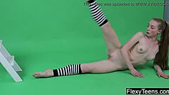 Anna Mostik Shows Gymnastics