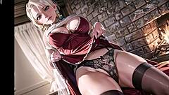 Girls Wish Merry Christmas With Wet Pussy Masturbation In Hentai