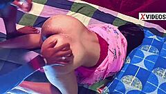 Slim desi girl bent over for hard creampie