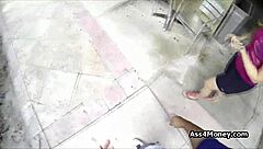 broke teen sucks cock at payphone in public pov