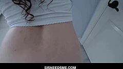 Petite stepsister fucked by stepbro in pov