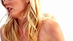 Tiny blonde's first hardcore fuck video