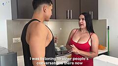 Fiery Stepmom Seduces Stepdaughter's Boyfriend for Dirty Threesome in Lingerie