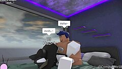 rough anal riding with furry pet!