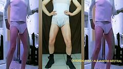 Mature Alejandro Mistral Shows Bulge In Tight Nylon Underwear In Usa Homemade Gay Fetish Video