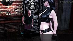 Fashion Business 13 - Monica Rubs Cock in Bar