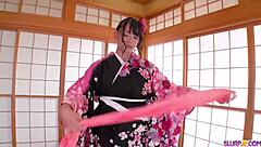 Flawless Kimono Blowjob at Home! So Hot! 🔥