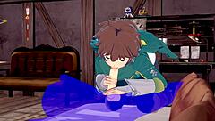 kazuma gets blowjob in konosuba