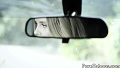 Teen 18+ Seduces Instructor with Wet Pussy for Driving Licence