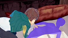 kazuma gets blowjob in konosuba