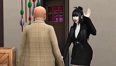 年轻亚洲婊子穿丝袜好好伺候客户