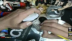 its time to finish painting the little grey alien with my dildo