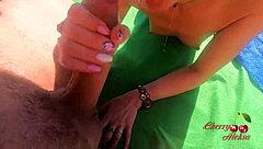 Blonde POV Blowjob And Anal Sex On Roof