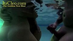 gagging cleo and annie knight suck cock underwater for cum