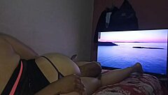 Venezuelan milf spreads huge ass and tits for intense fucking