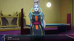 in dragon ball divine adventure part 17, vados gives a massive tit job to a monster cock