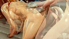 Futa Overwatch Tracer Brigitte Dva 3D Porn Cumshot