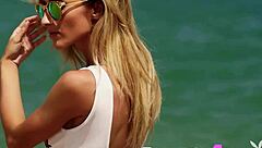 beautiful blonde milf cara mell shows sexy body during hot outdoor posing session