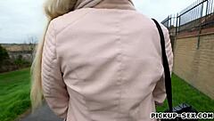 Czech Slut Sucks Monster Cock in Public